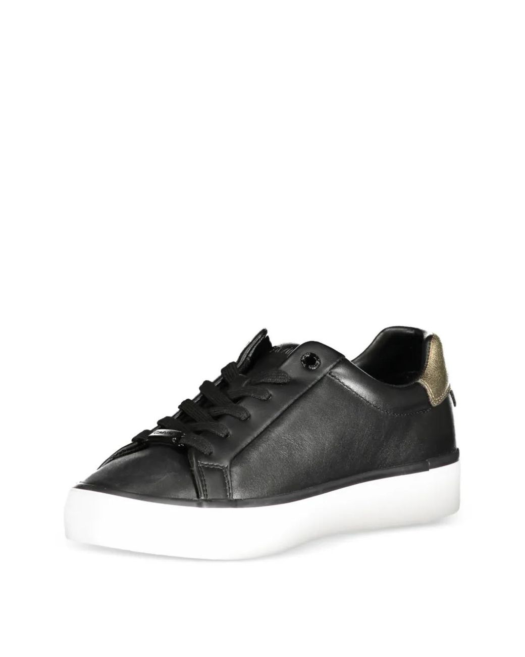 Calvin Klein Black Round-Toe Sneakers