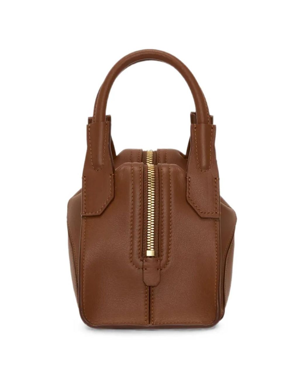 Victoria Beckham Brown Mini Plié Tote Bag