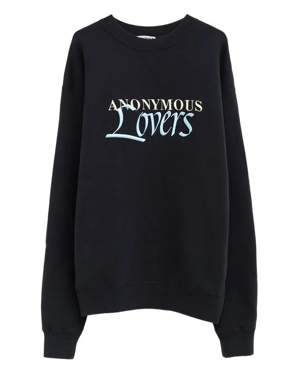 J.W. Anderson Black Embroidered Crew-Neck Sweatshirt for men