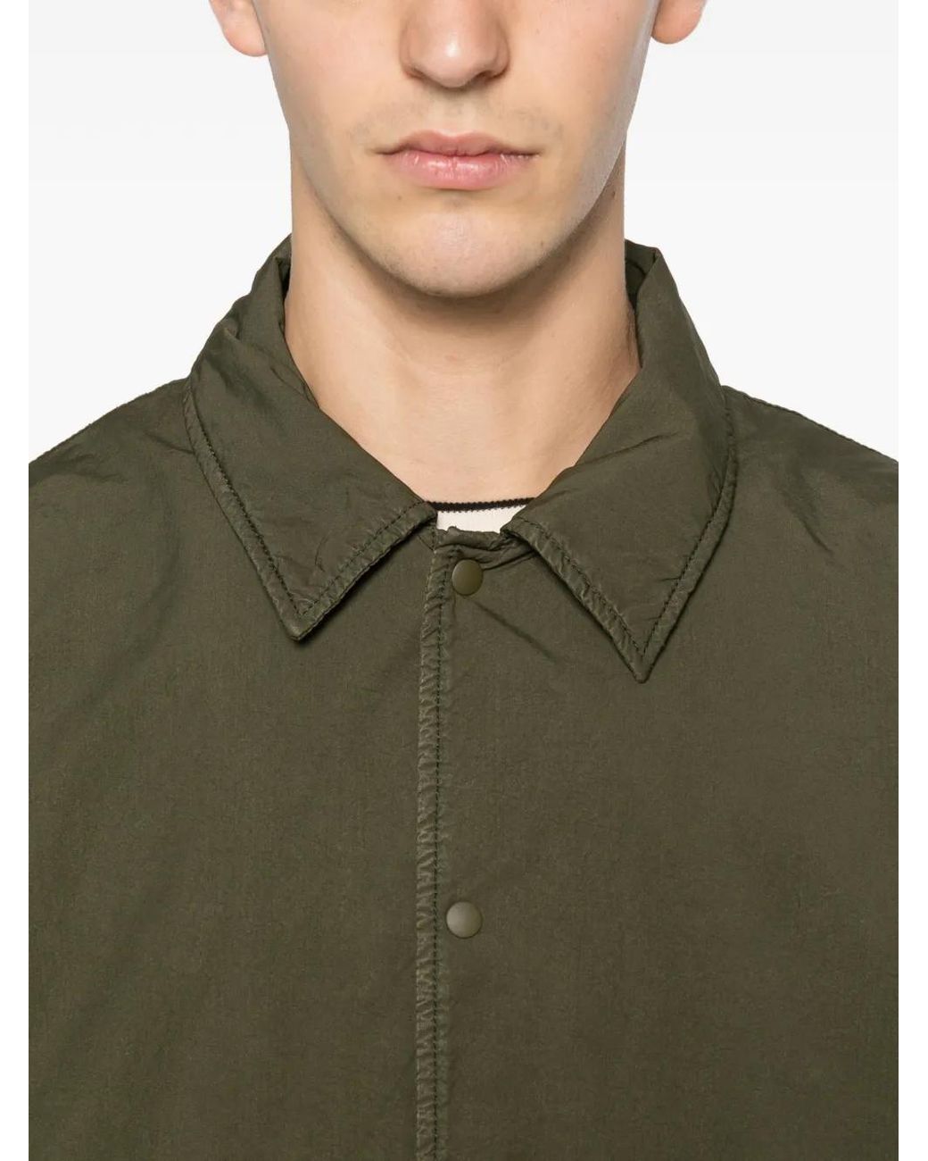Aspesi Pollard Shirtjack Met Knopen in het Green voor heren