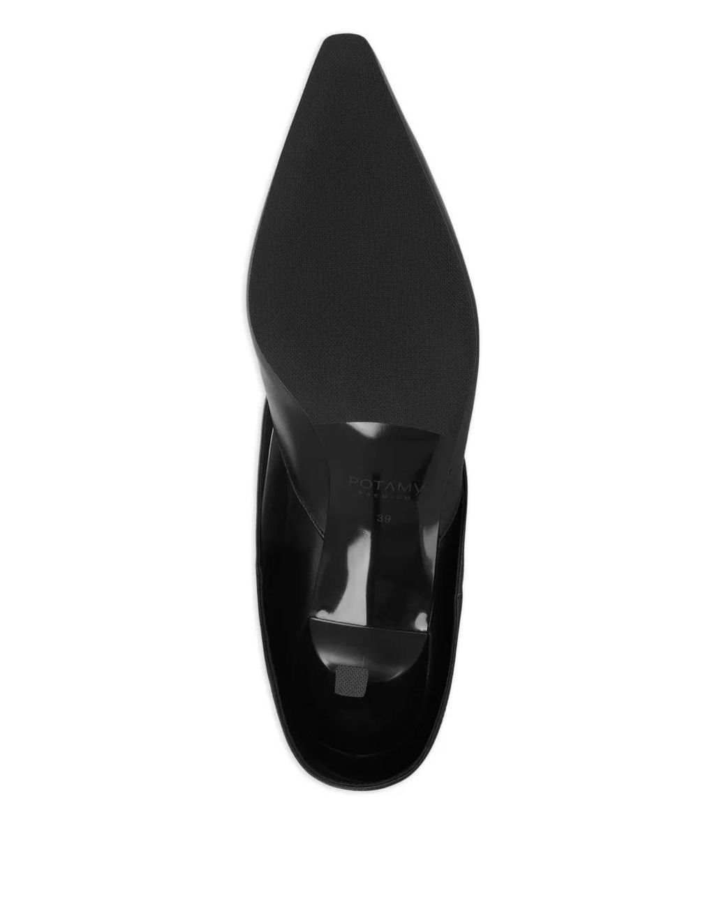 POTAMY Black 70Mm Buckle-Detail Leather Boots