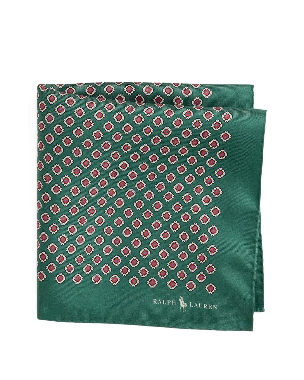 Polo Ralph Lauren Green Printed Pocket Scarf for men