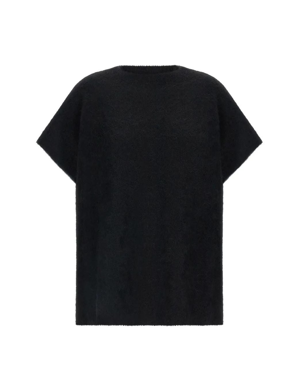 Nude Black Pull En Alpaga Mélangé Manches Courtes