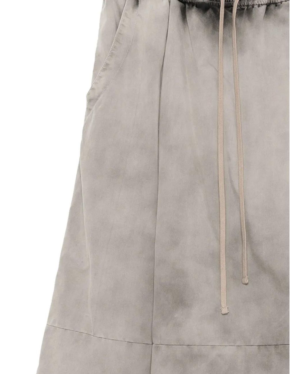 Julius Gray Faded-Effect Drawstring Shorts for men