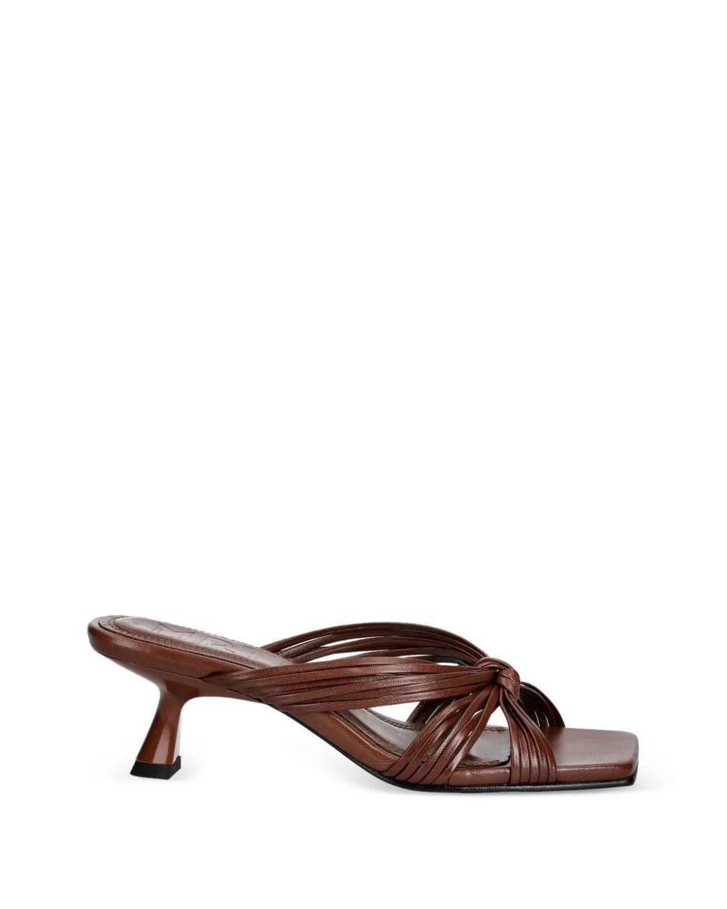 Souliers Martinez Brown Sandales Amanda À Design Noué