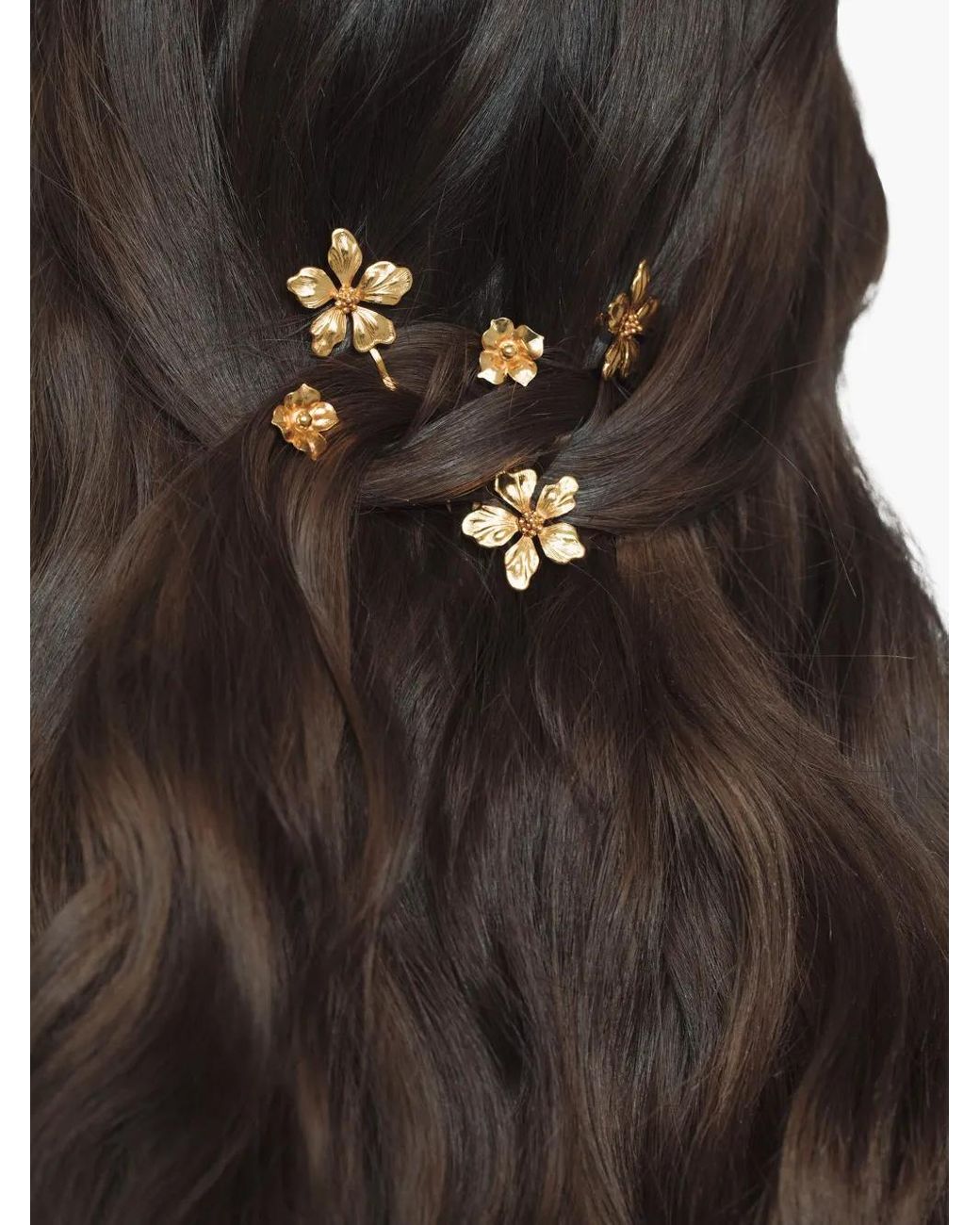 Jennifer Behr Alanis Bobby Pin Set in Metallic | Lyst