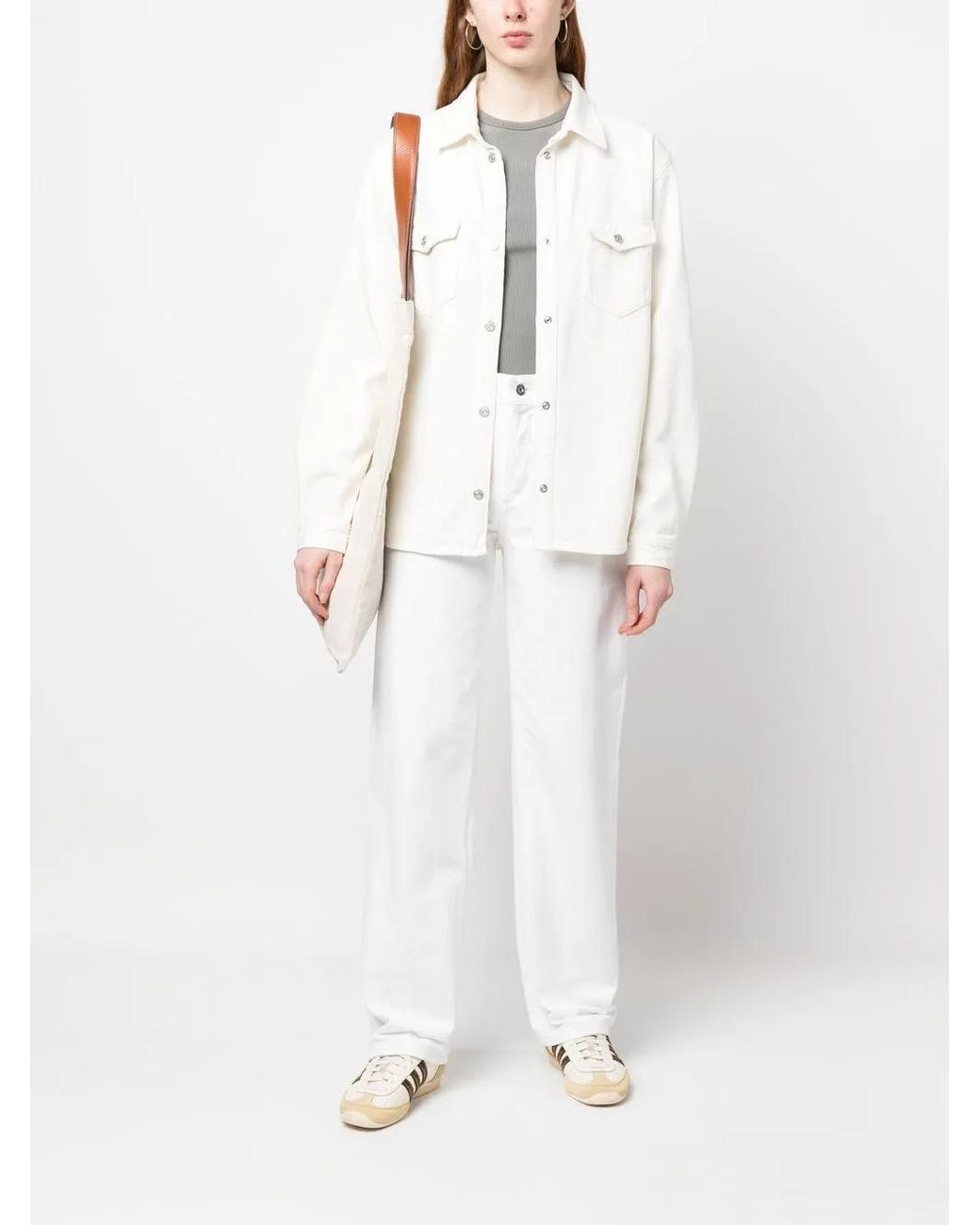 FRAME Natural Button-Up Shirt