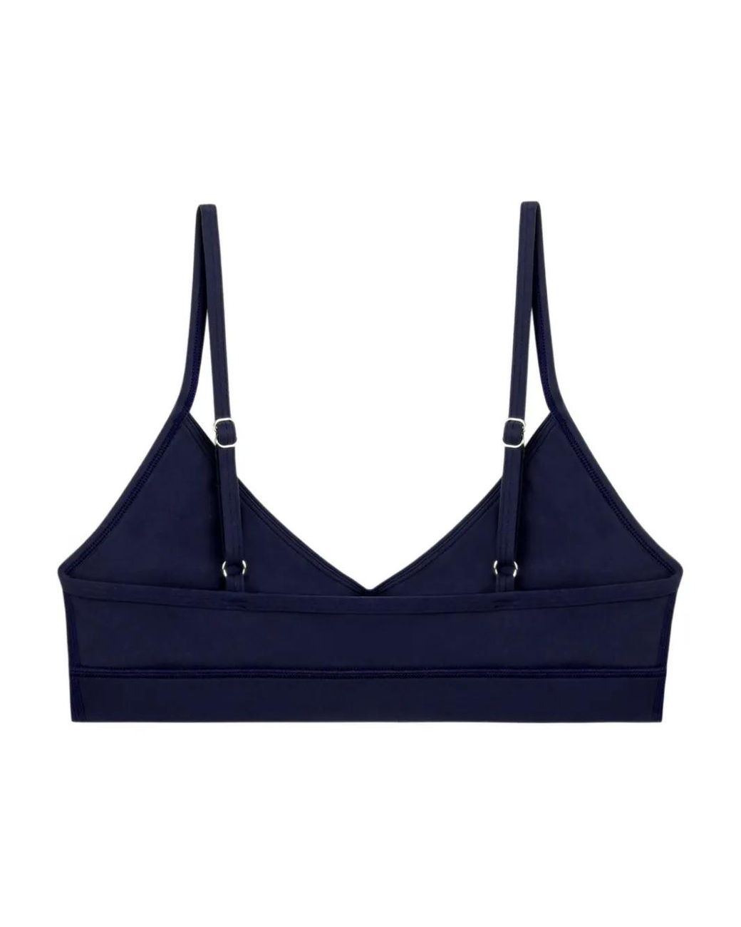 Sporty & Rich Blue V-Neck Performance Bra