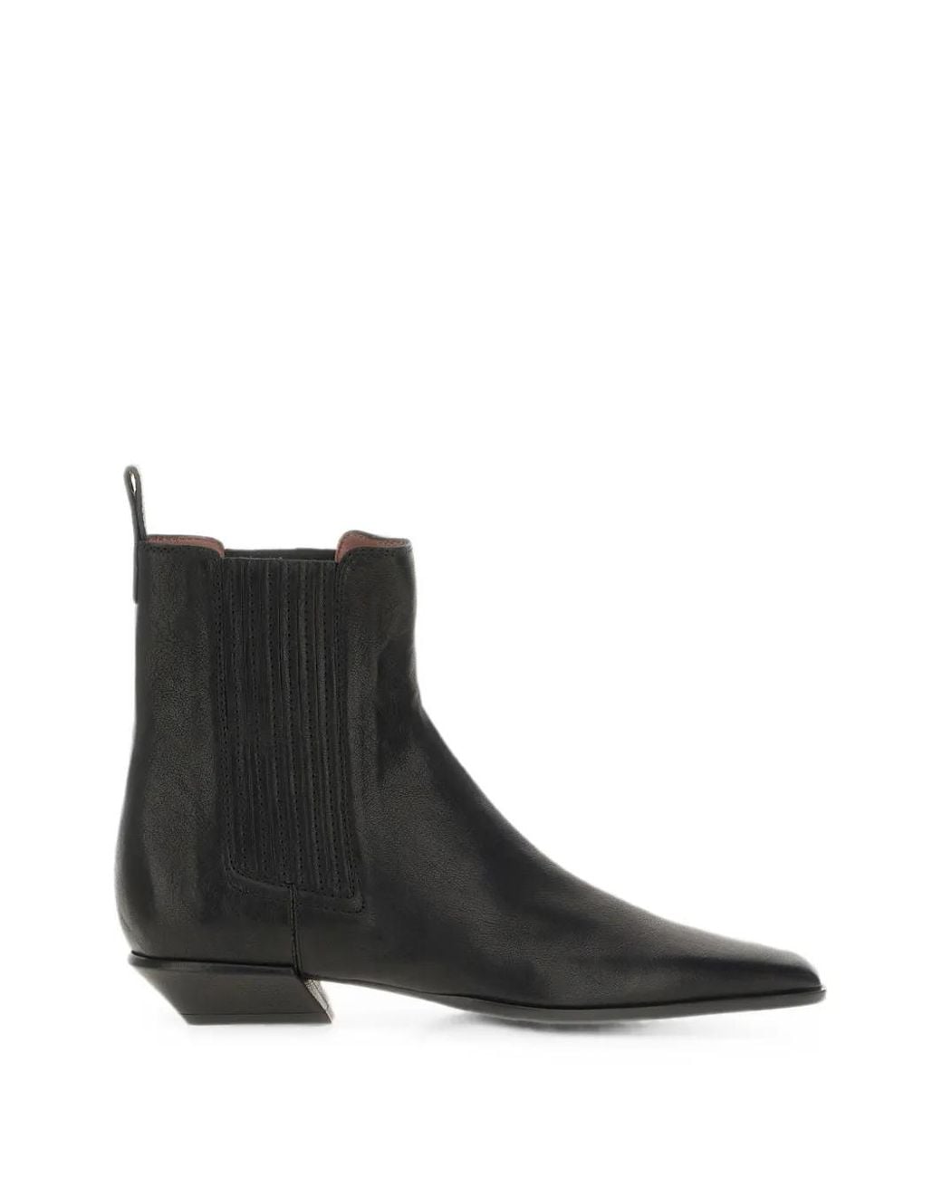Paris Texas Black Bettina Pointed-Toe Chelsea Boots