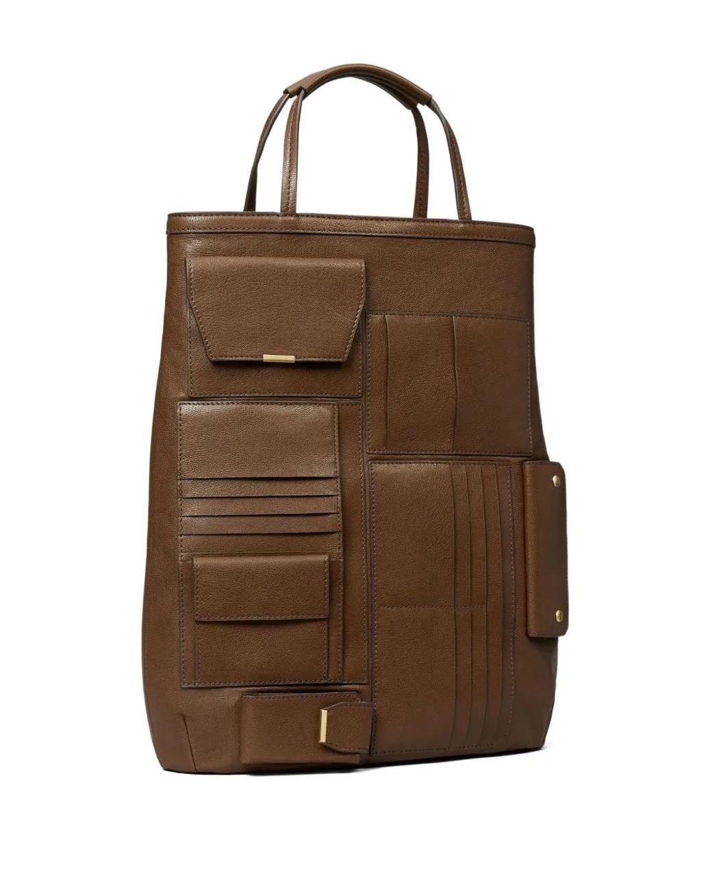 Tory Burch マルチポケット ハンドバッグ ブラウン | Lyst