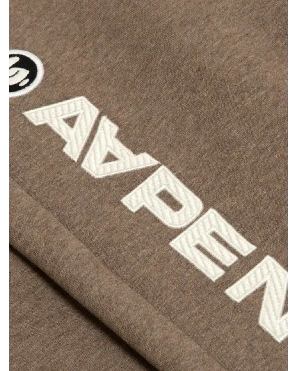 Aape By A Bathing Ape Gray Logo-Print Track Pants for men