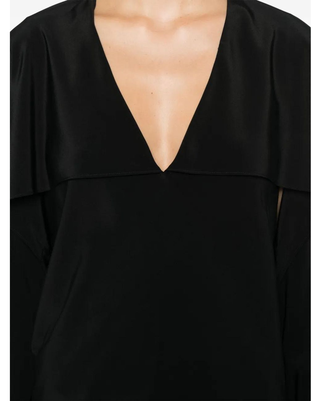 Blouse À Design Superposé Helmut Lang en coloris Black