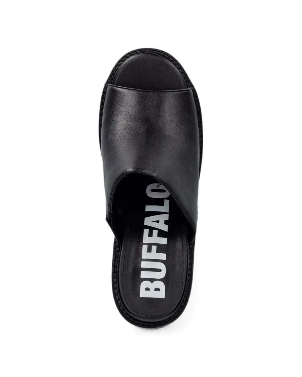 Buffalo Black Killah Platform Chunky-Sole Sandals
