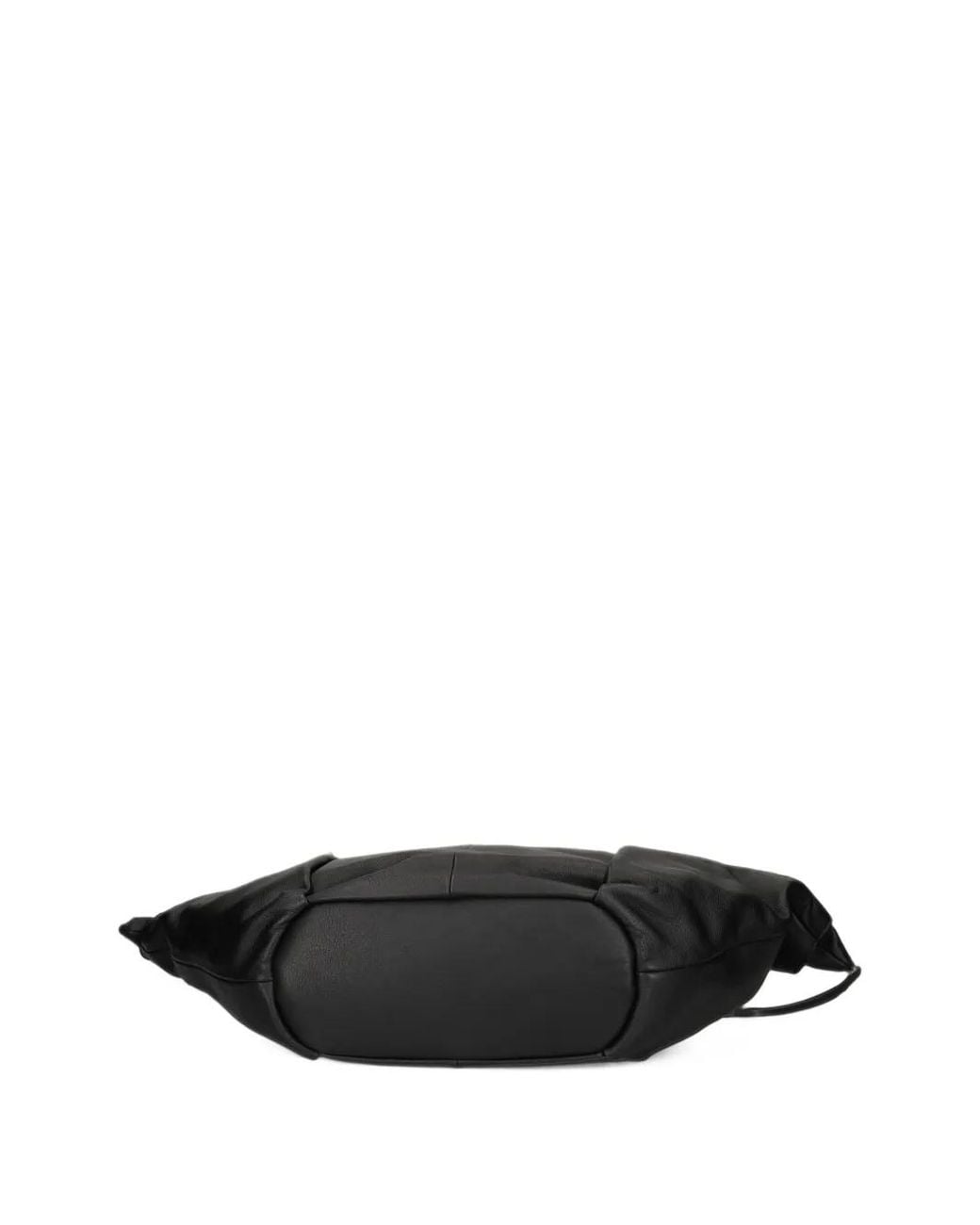 Vic Matié Black Slouchy Leather Tote Bag