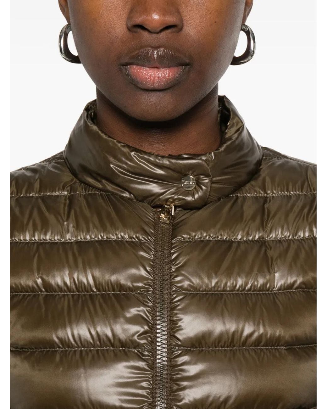 Herno Brown Nylon Short Down Jacket