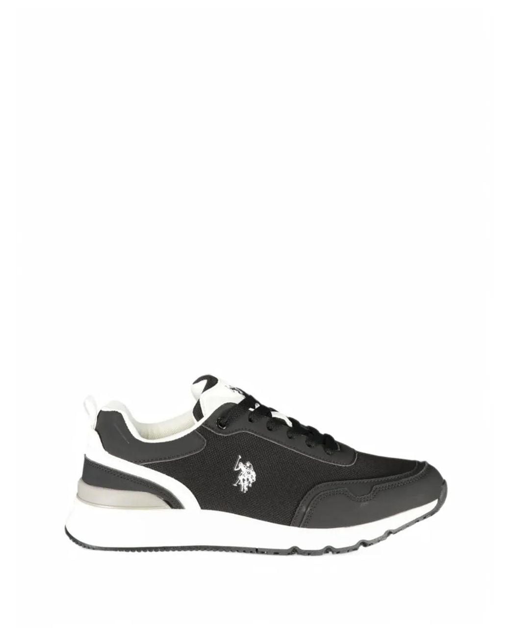 U.S. POLO ASSN. White Mesh-Panel Low-Top Sneakers for men