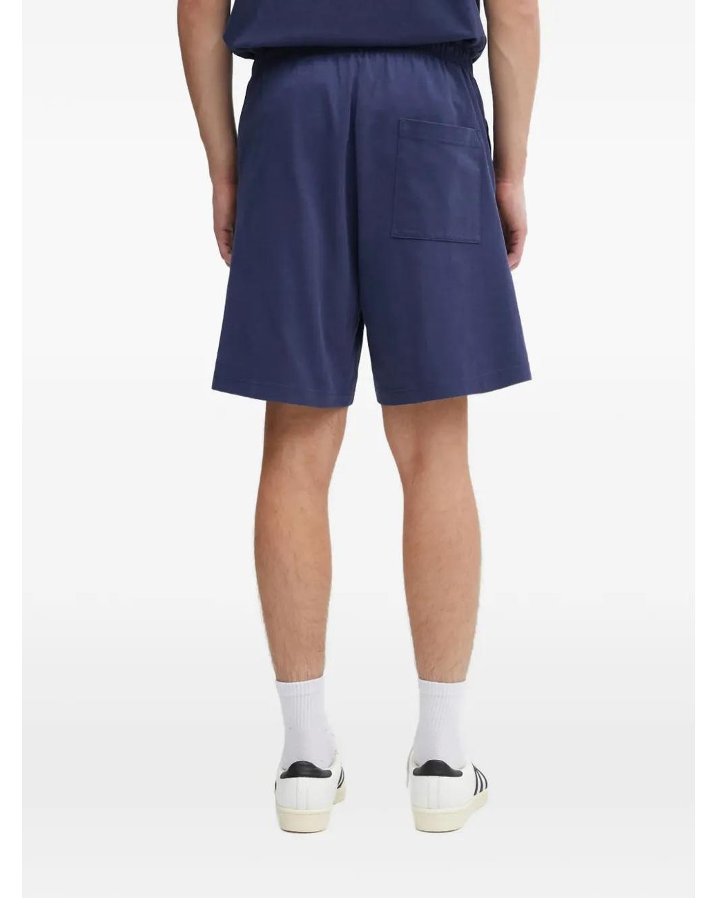 Sporty & Rich Blue Hotel Eden Roc Logo Shorts