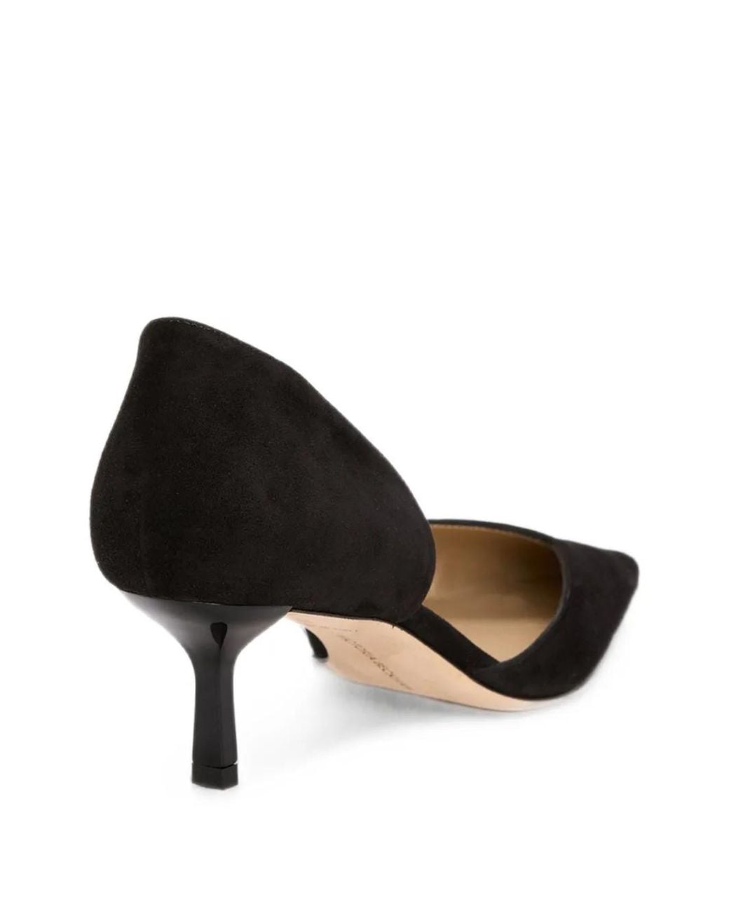 Victoria Beckham Black Victoria Angle D'Orsay Heeled Pumps