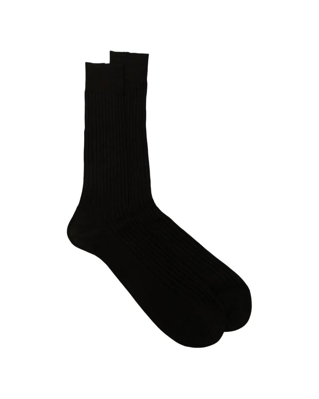 Zegna Black Logo-Print Socks