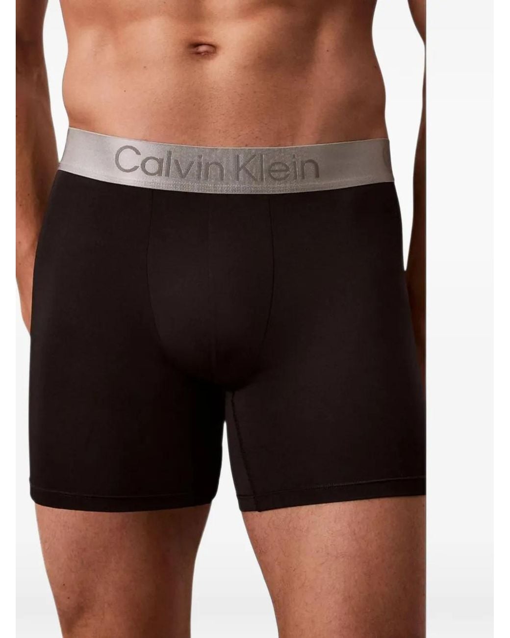 Calvin Klein Black Logo-Waistband Boxers (Set Of Three) for men