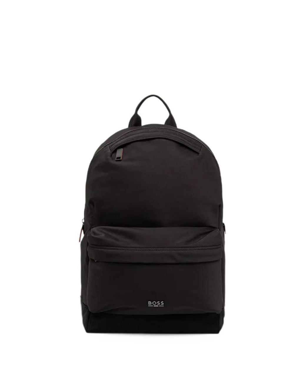 Boss Black Logo-Plaque Backpack for men