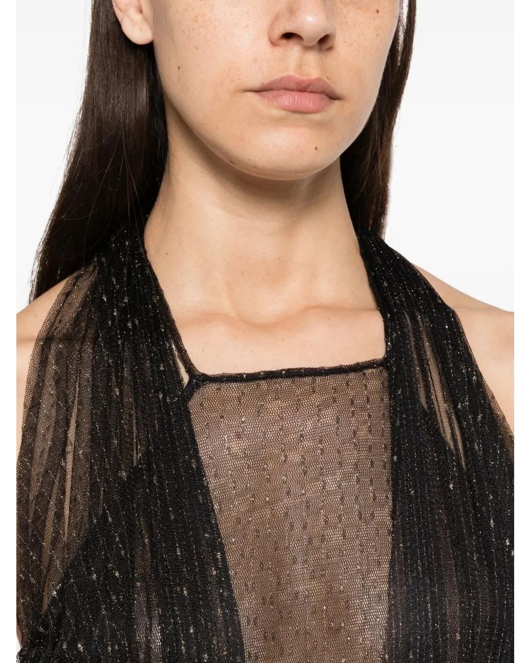 Twinset Black Halterneck Maxi Dress