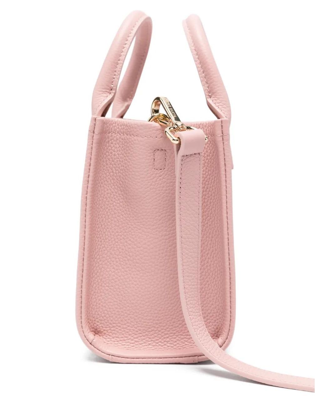 Mc2 Saint Barth Pink Pebbled Leather Vanity Mini Bag