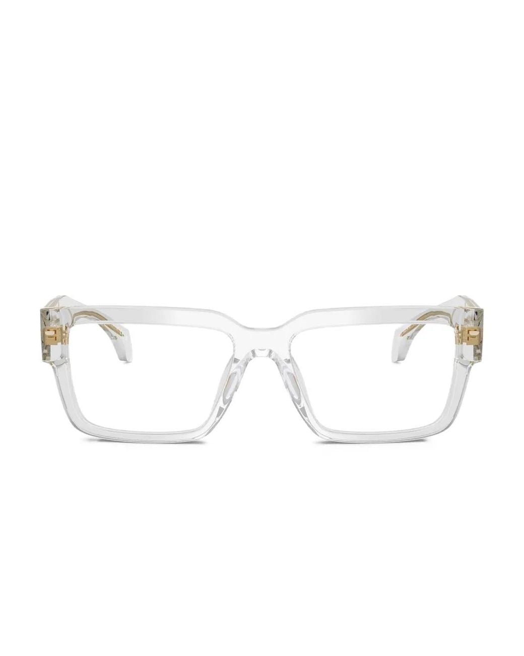 Versace Eckige 'Ve3374' Brille in Natural für Herren