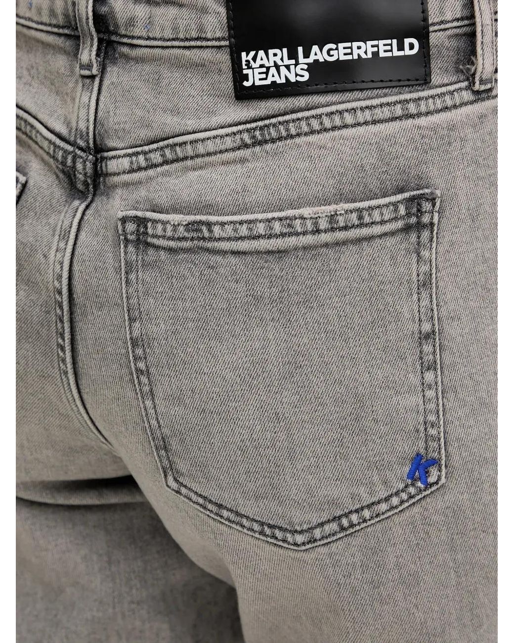Karl Lagerfeld Gray Straight Jeans