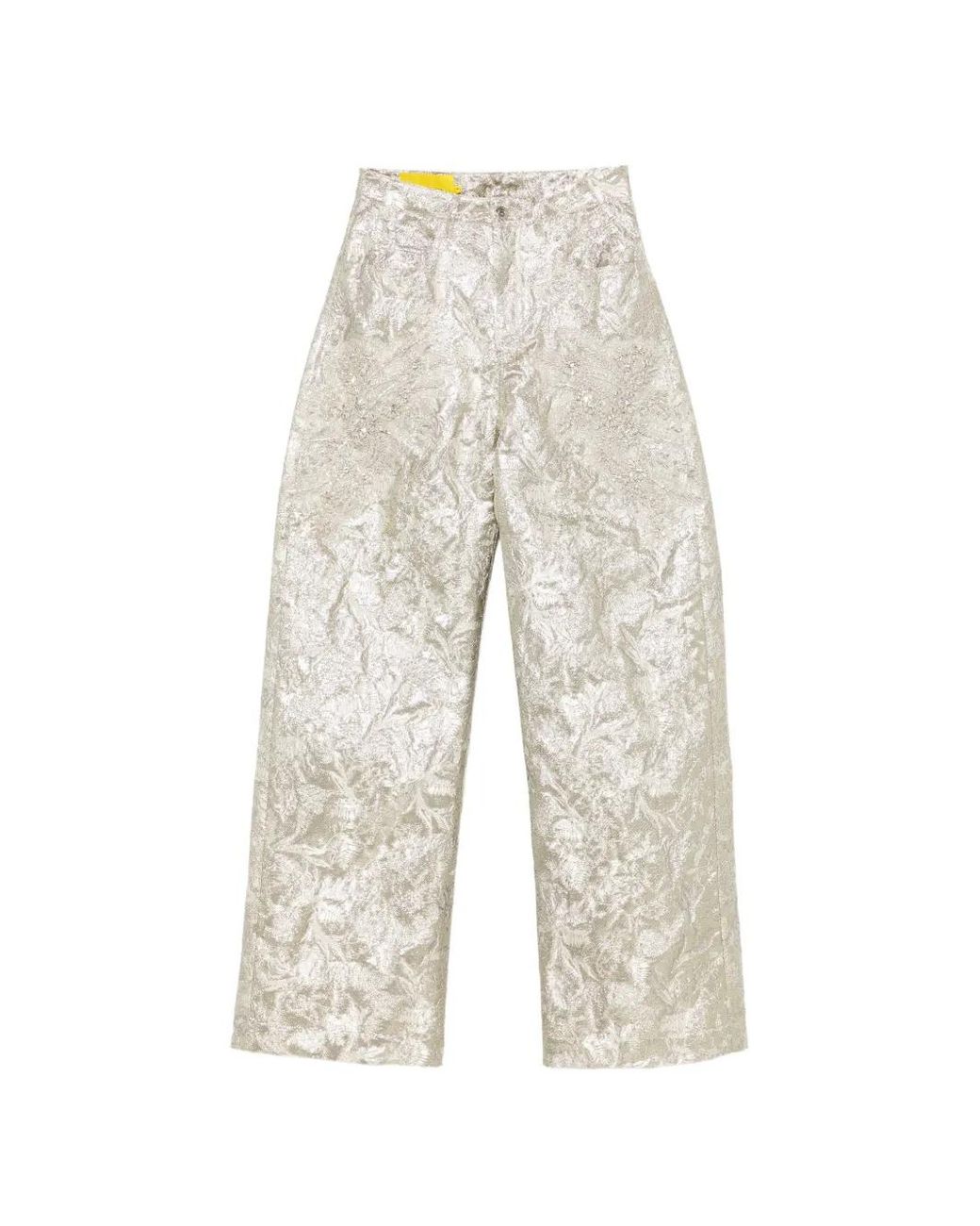Marques'Almeida White Crystal-Embellished Trousers