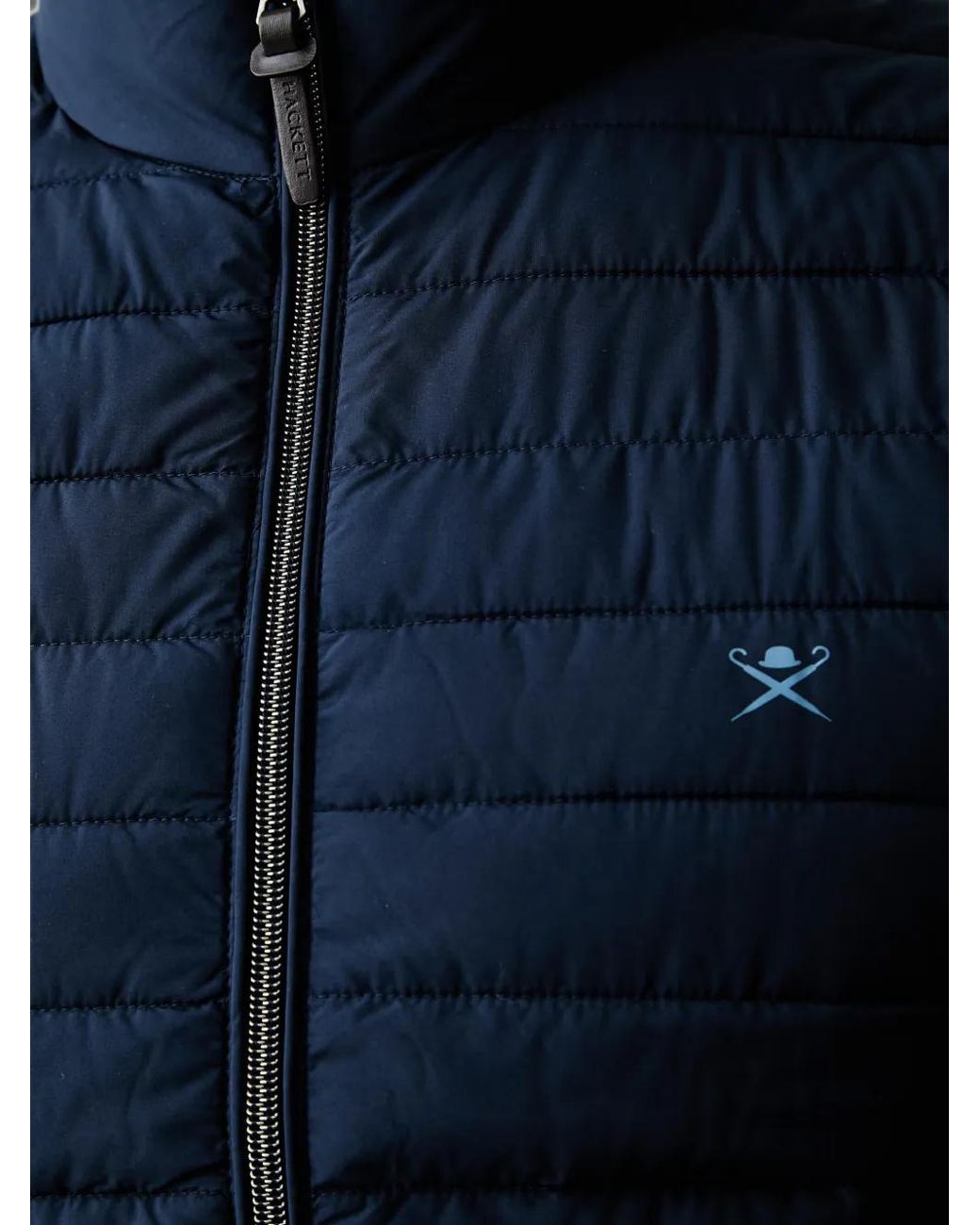 Chaleco Acolchado Con Logo Bordado Hackett de hombre de color Blue