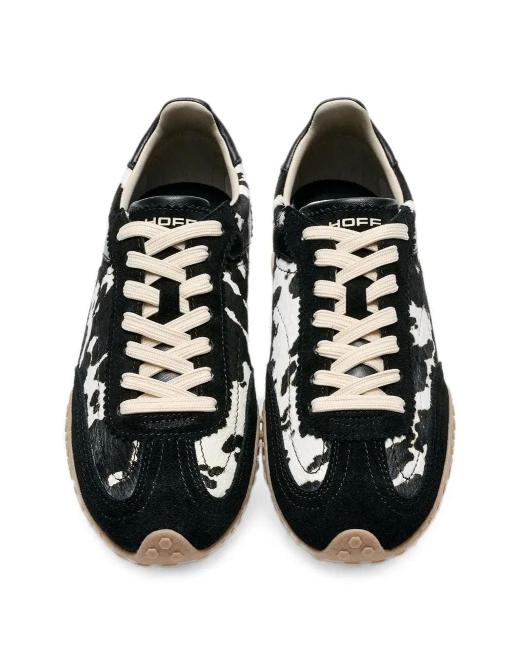 HOFF Black Bridge Mkii Animal-Print Paneled Sneakers