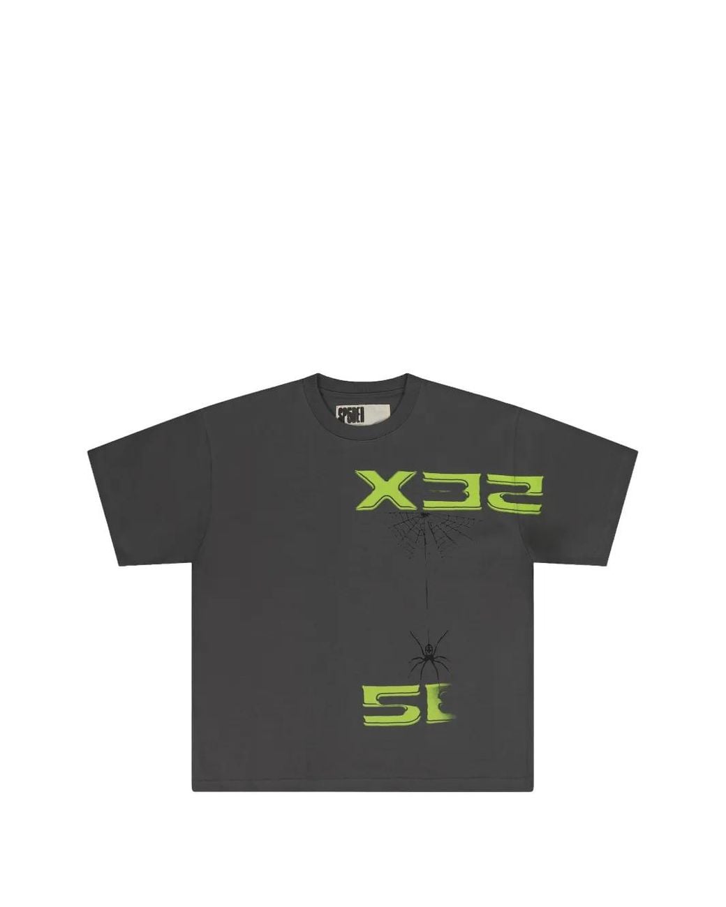 Sp5der Green 5Ex Graphic-Print T-Shirt for men