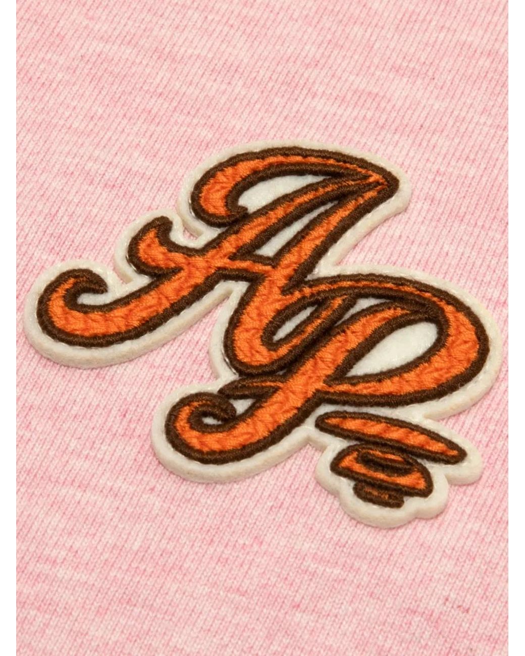 Aape By A Bathing Ape Pink Embroidered T-Shirt for men