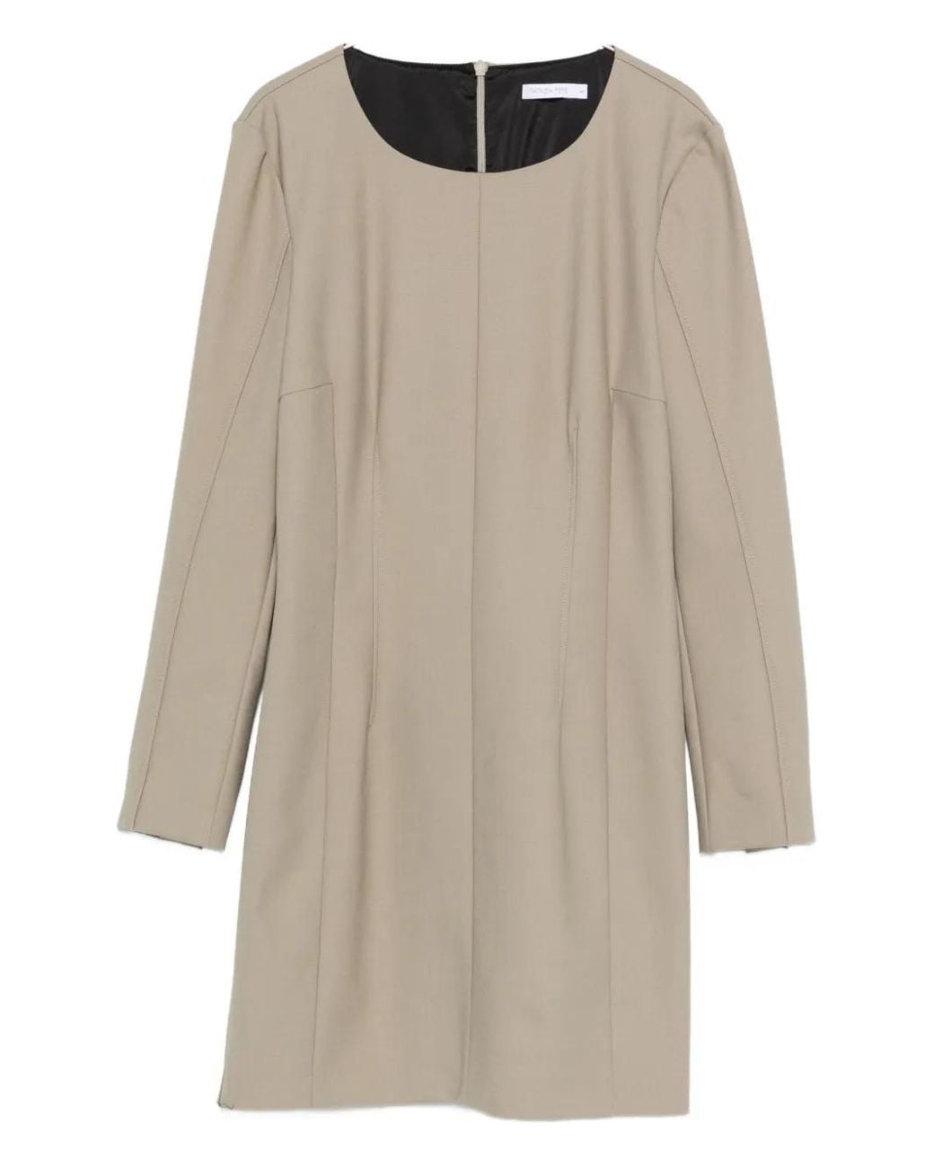Patrizia Pepe Natural Long Sleeve Dress