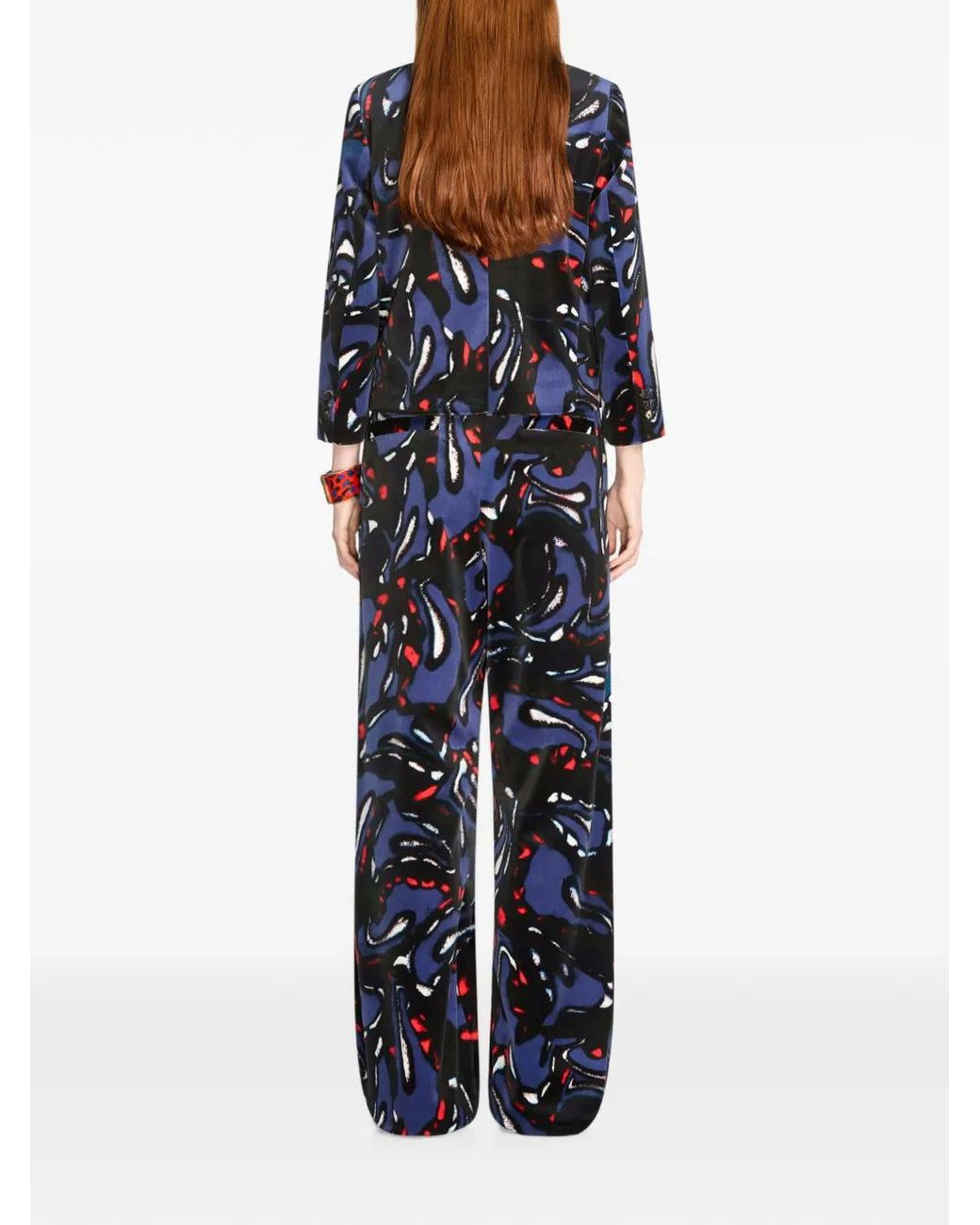 Dries Van Noten Cropped Blazer in het Blue