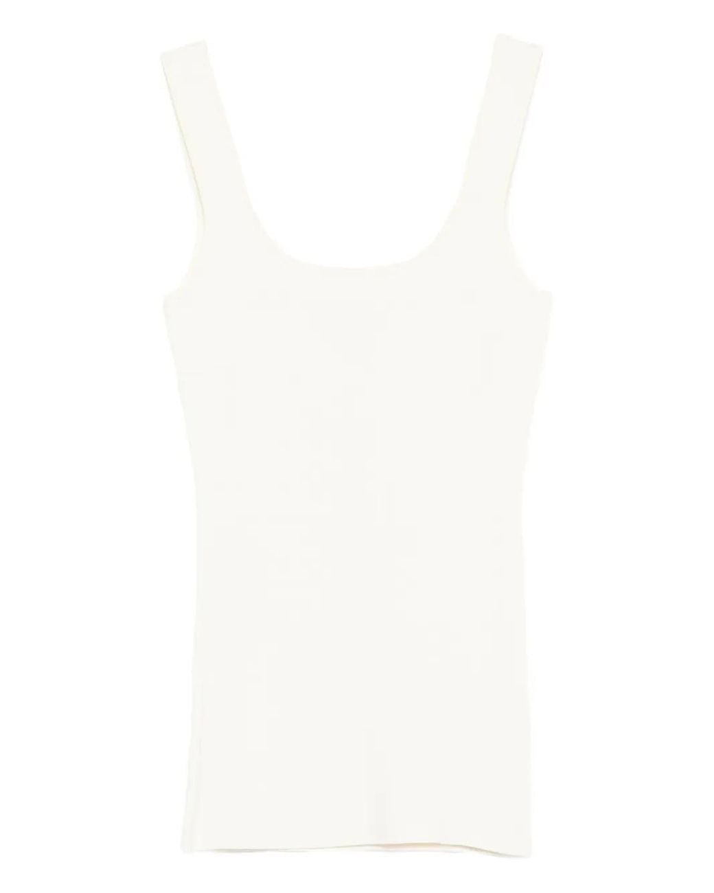 Top De Tirantes Con Cuello Cuadrado Entire studios de color White