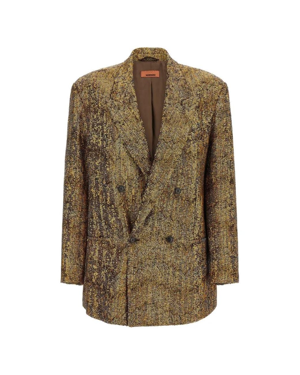 Missoni Metallic Sequin-Embellished Double-Breasted Blazer