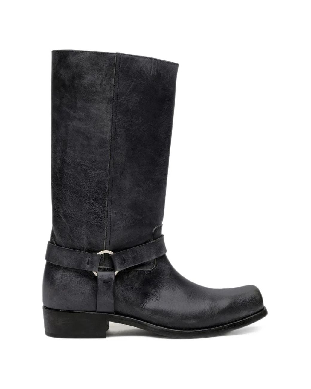 Golden Goose Deluxe Brand Black High Biker Boots for men
