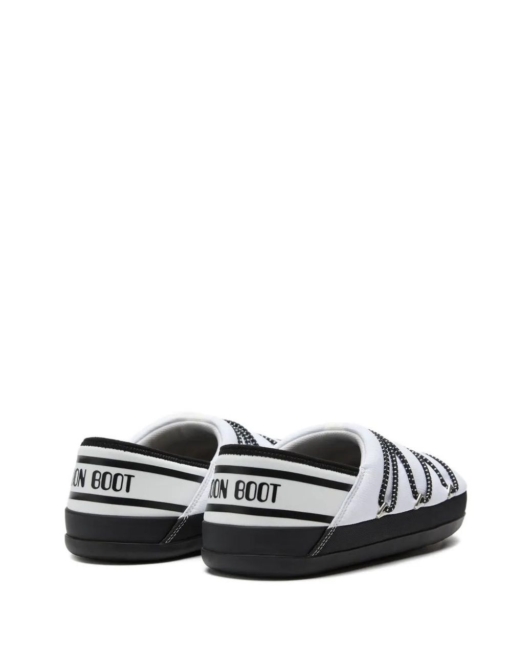 Moon Boot Black Icon Slippers