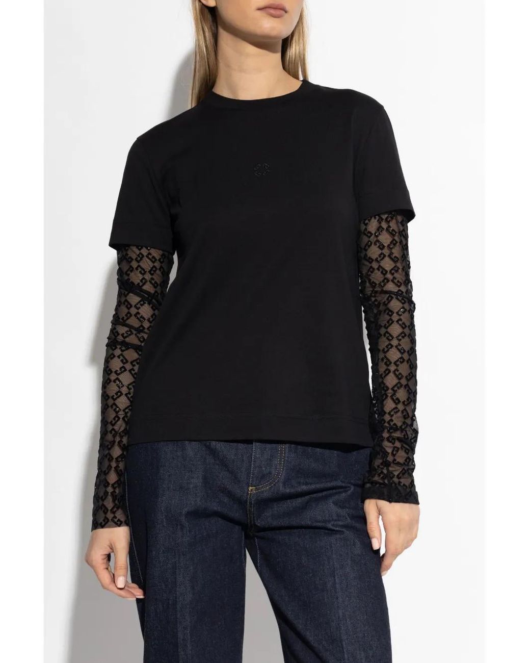 Givenchy Black Two Layer Tshirt