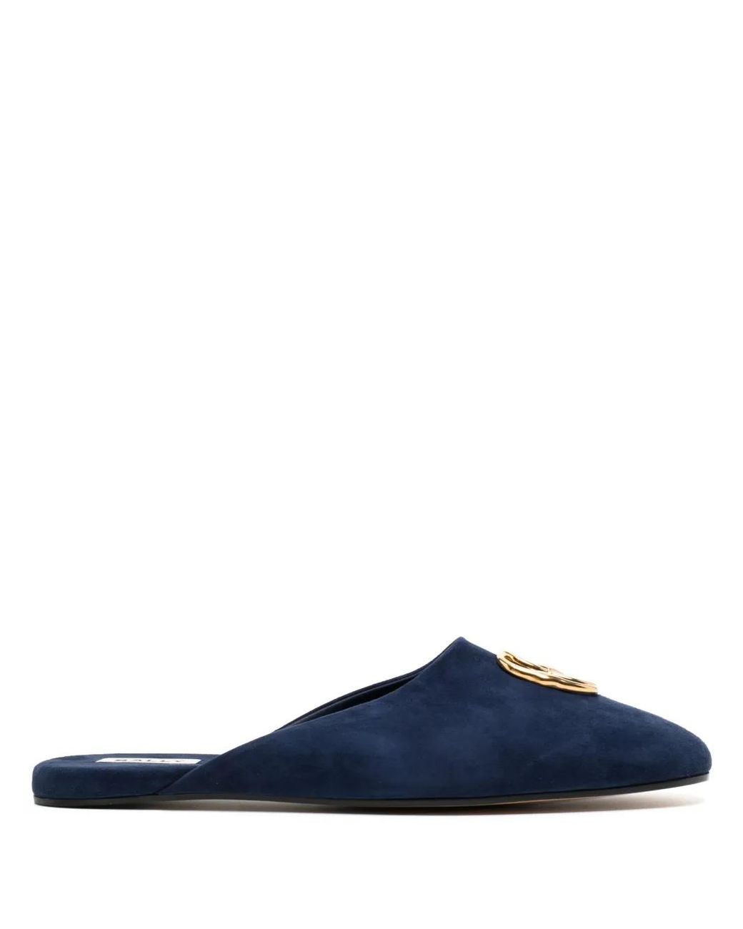 Bally Blue San Fernando Suede Slippers for men