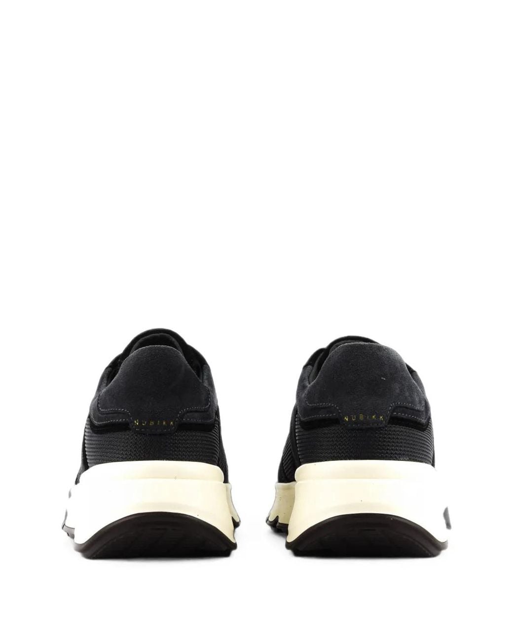 Nubikk Black Luca Noa Round-Toe Low-Top Sneakers for men