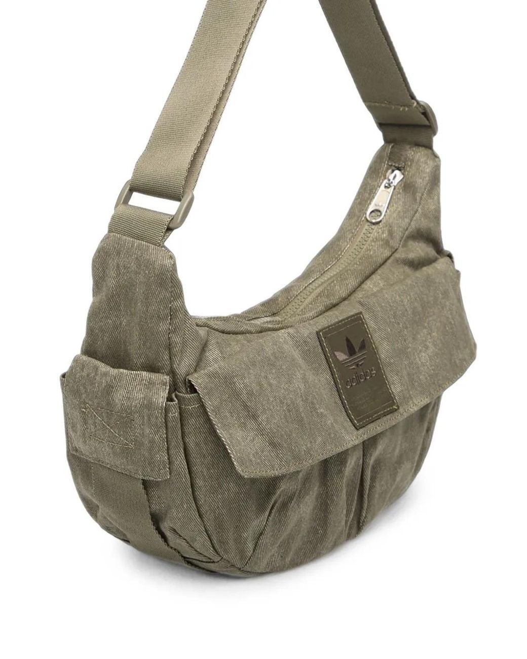 Adidas Gray Rucksack Mit Logo-Patch