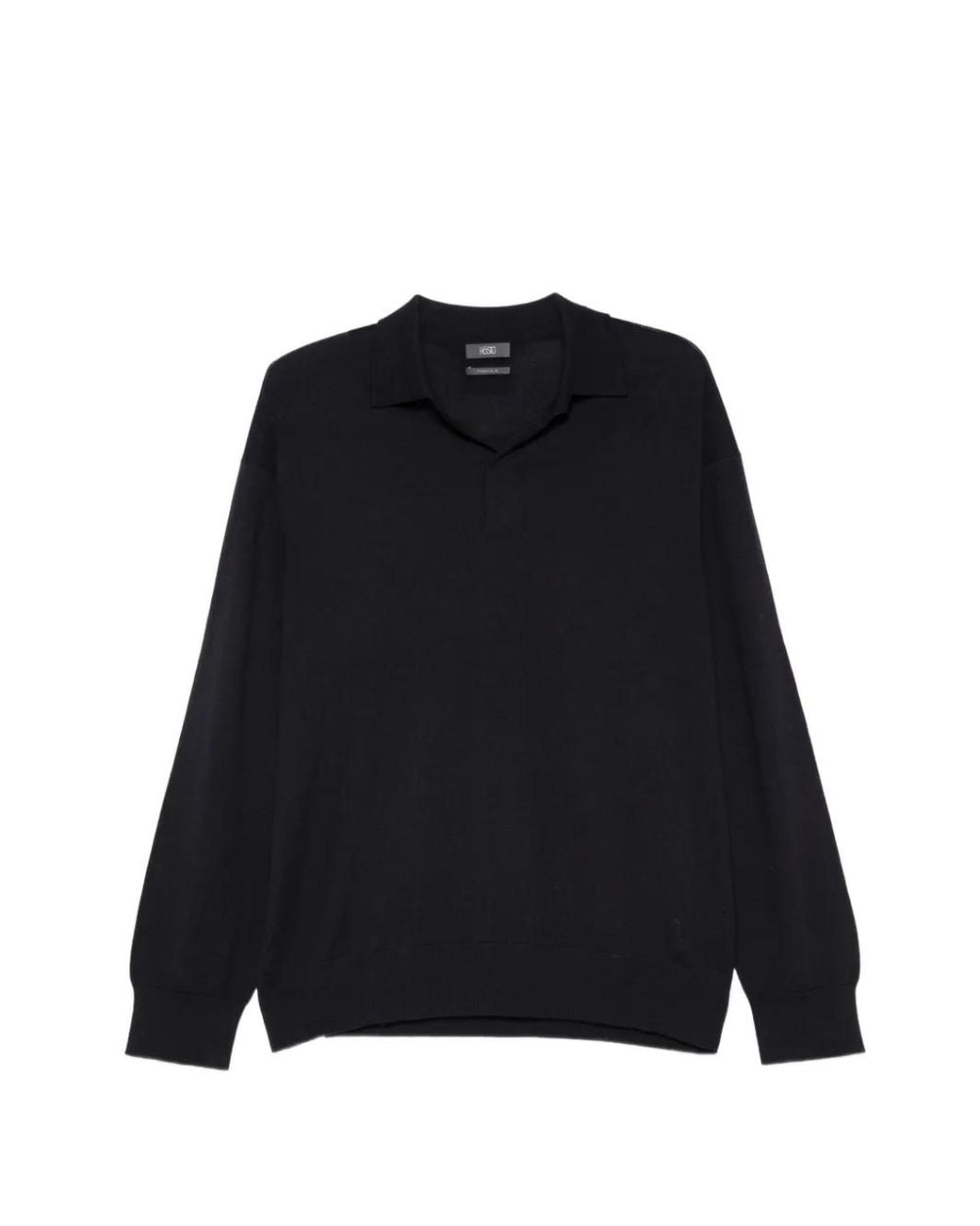 Hōsio Black Pull En Maille Fine for men