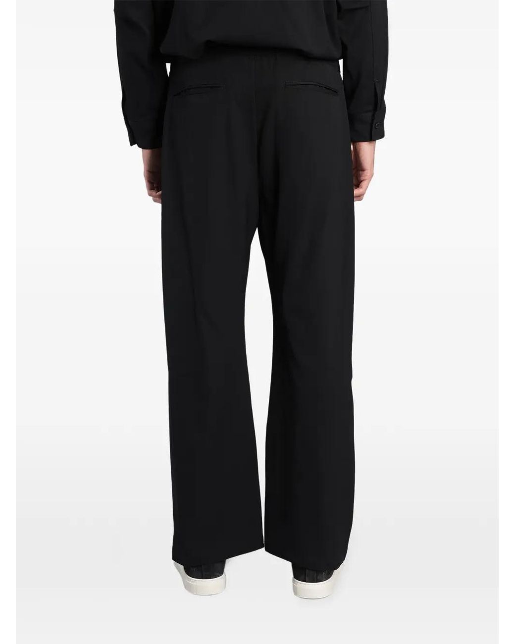 Attachment Black Straight-Leg Trousers for men