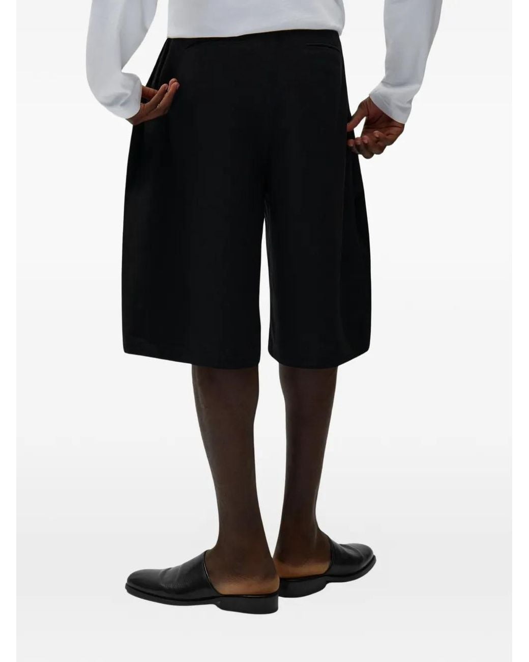 Arte' Black Tailored Shorts for men