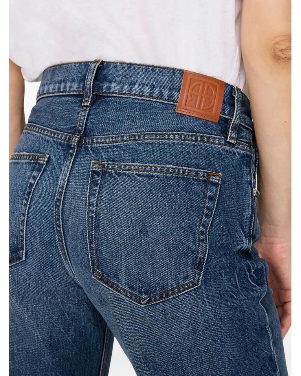 Anine Bing Blue Gavin Long Jean