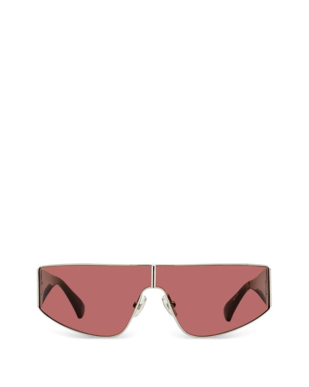 Max Mara Eyewear Pink Shield-Frame Sunglasses