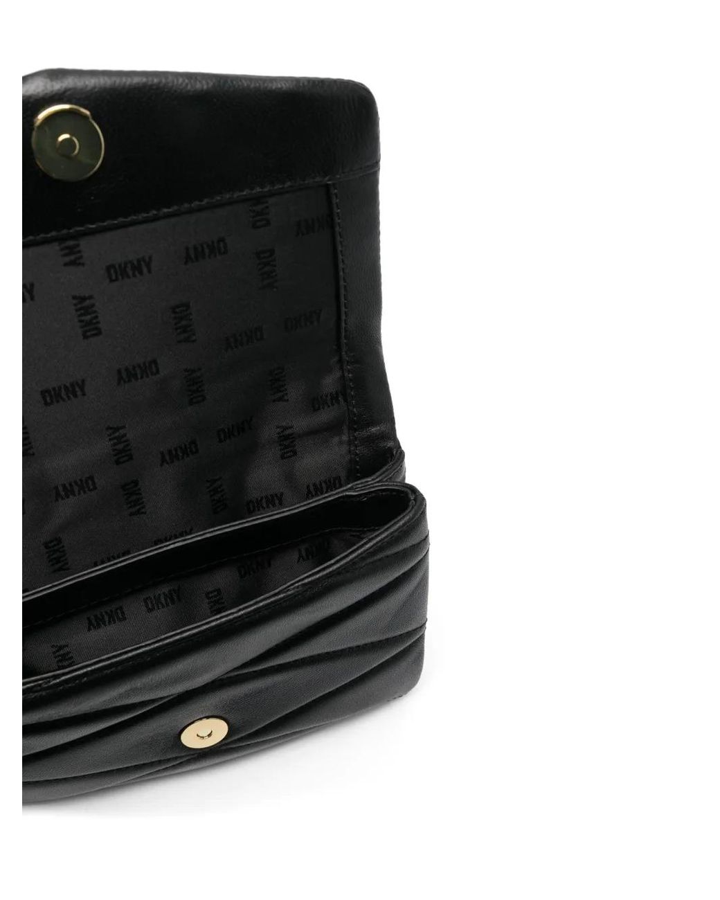 Borsa A Tracolla Trapuntata di DKNY in Black